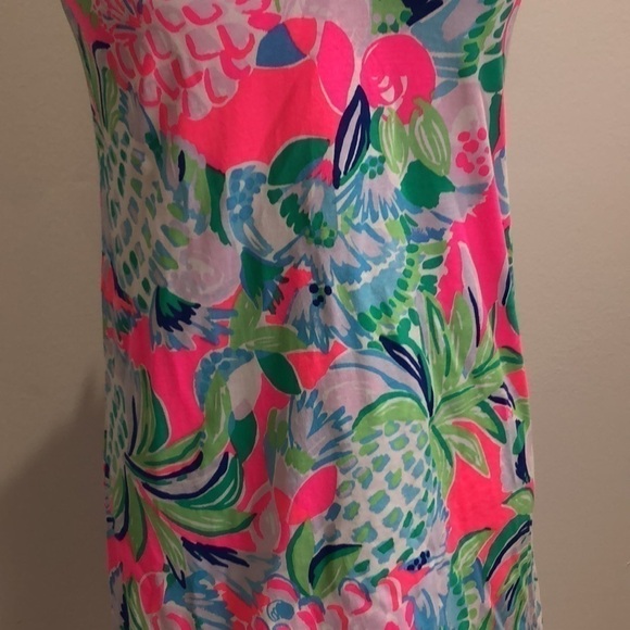 Lilly Pulitzer Etta dress XXS Multi Raise the Bar 007586 pink blue green New - Picture 5 of 8